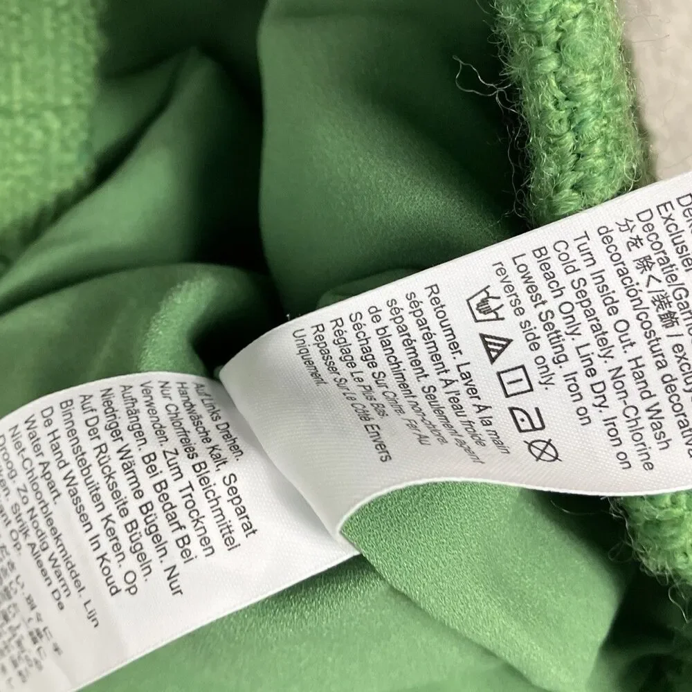 J Crew Tweed Tank Womens 00 Green Embellished Rhinestone Sleeveless CQ189